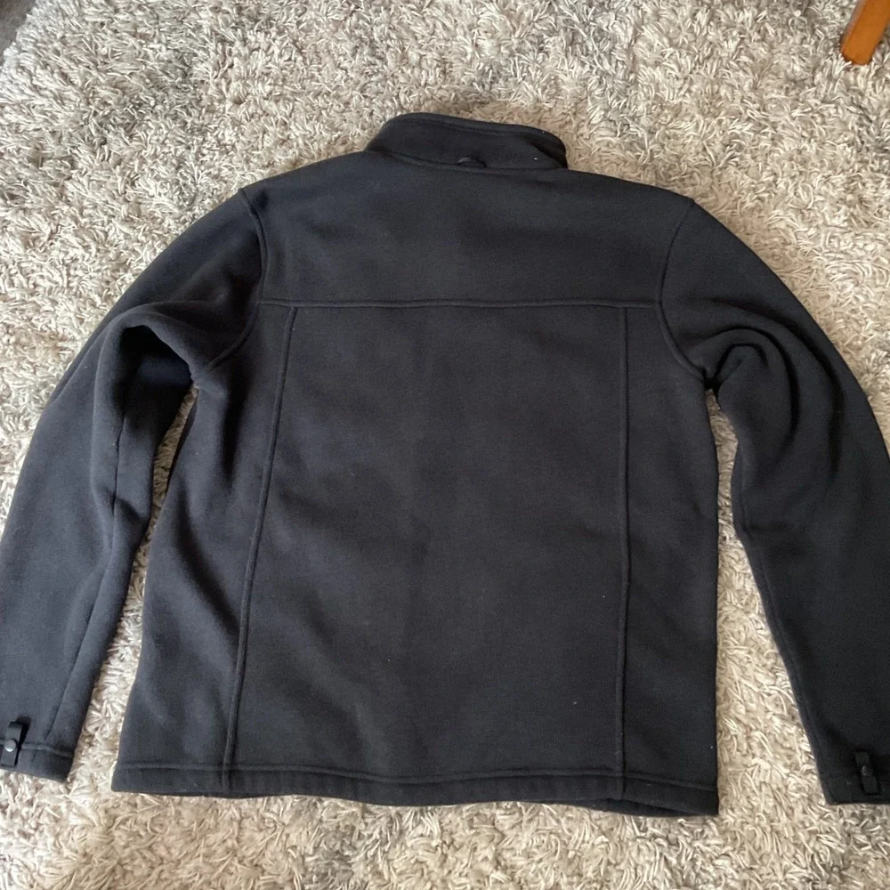 The North Face Mens Black Full Zip Fleece Jacket Medium Sweater Knit Coat 1508